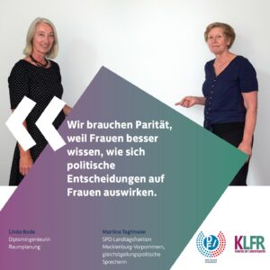 Wir brauchen Paritaet Bode Tegtmeier